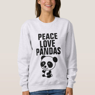 T-shirts Panda Bear, Peace Love
