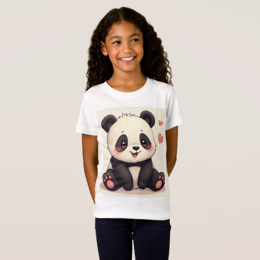 T-shirts panda cuty (Devant entier)