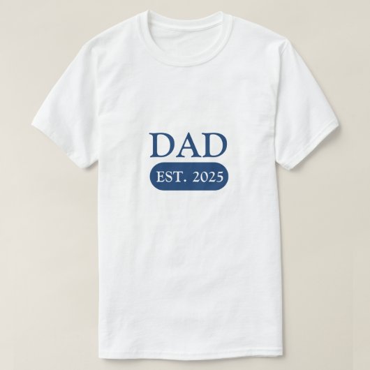 T-shirts papa | Modèle de l'année est (Design devant)