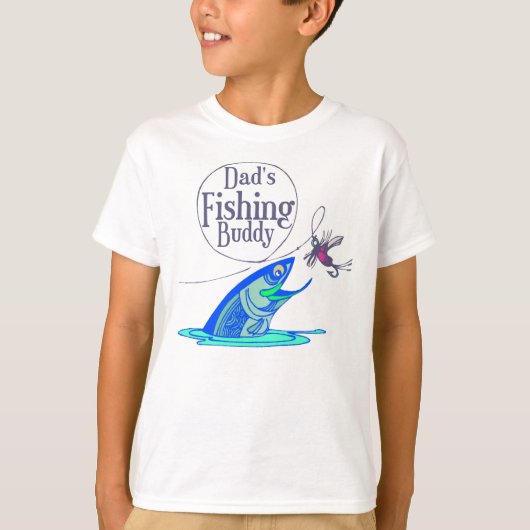T-shirts papa's Fishing Buddy Kids (Devant)