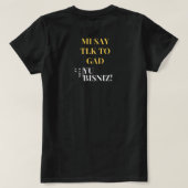 t-shirts "parler à Dieu" (Design dos)