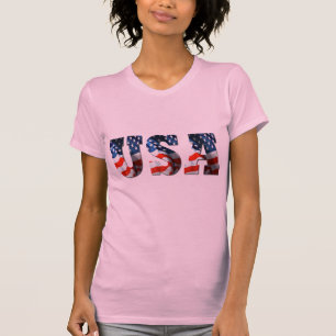 T-shirts patriotique de DRAPEAU de 3D Etats-Unis