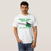 T-shirts PERSONNALISABLE de service d'arbre (Devant entier)