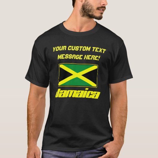 T-shirts personnalisé de la Jamaïque (Devant)