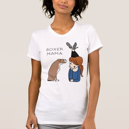 T-shirts personnalisées de Boxer Mama (Devant)