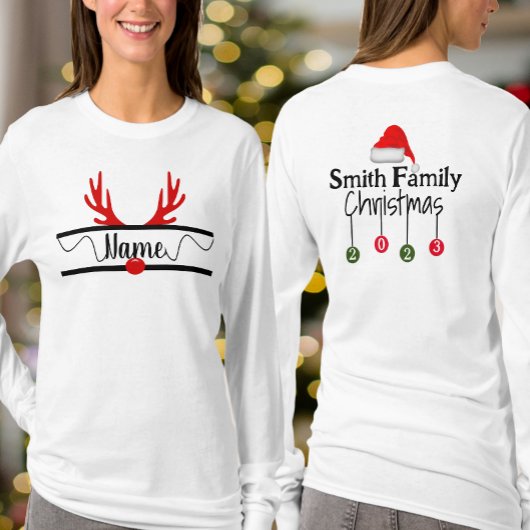 T-shirts personnalisés de Noël familial