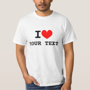 T-shirts personnalisés en coeur   Faites votre pro