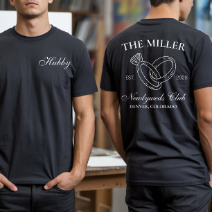 T-shirts personnalisés M. et Mme Newlyweds