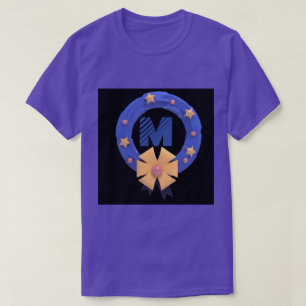 T-Shirts Personnalisés Monogramme M Initiales Viol