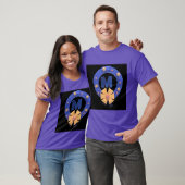 T-Shirts Personnalisés Monogramme M Initiales Viol (Unisexe)