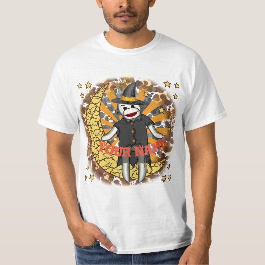 T-shirts personnalisés Sock Monkey Witch (Devant)