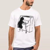 T-shirts PIANO KEYBOARD CAT (Devant)