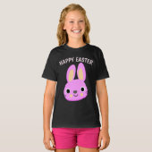 T-SHIRTS PINK BUNNY EASTER ENFANTS (Devant entier)