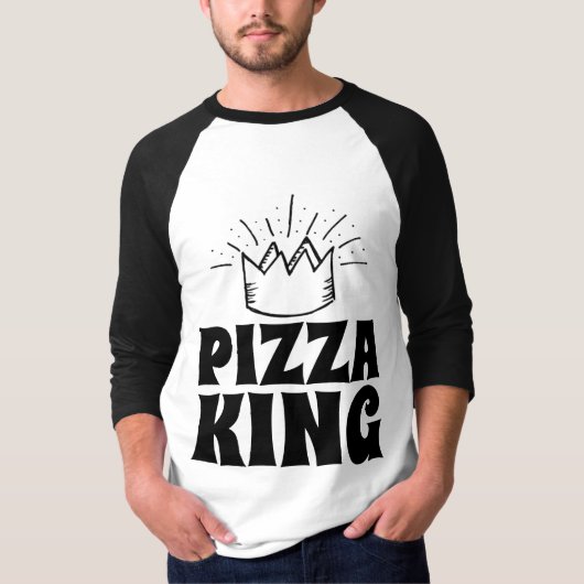 T-shirts PIZZA KING DAD (Devant)