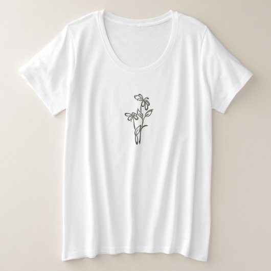 T-SHIRTS PLUS TAILLE DE FEMMES ART ET DESIGN (Design devant)