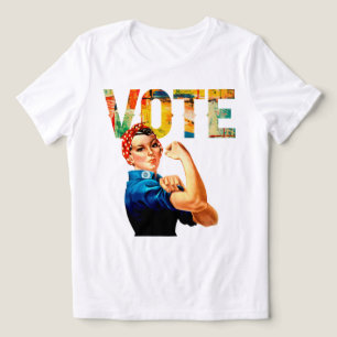 T-Shirts politiques pour femmes Rosie la riveuse V