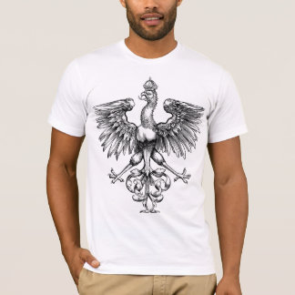 T-shirts polonais d'art d'Eagle de cru (pièce en