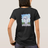 T-Shirts Pomeranian Blanc (Dos)