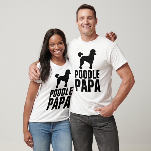 T-shirts POODLE DAD PAPA (Unisexe)