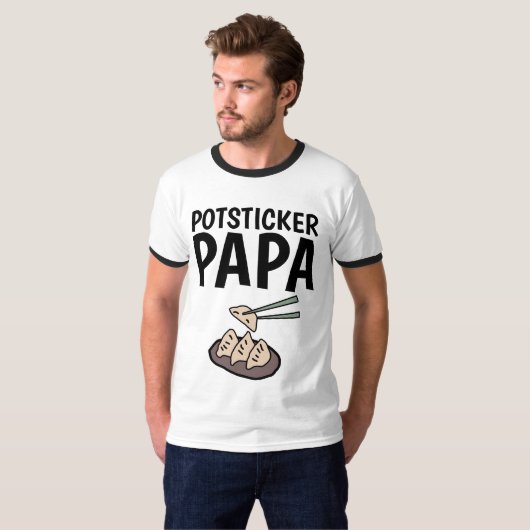 T-shirts POTSTICKER PAPA POT STICKER (Devant entier)