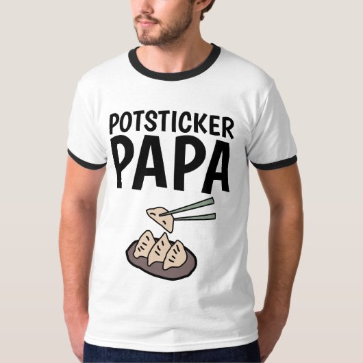 T-shirts POTSTICKER PAPA POT STICKER (Devant)