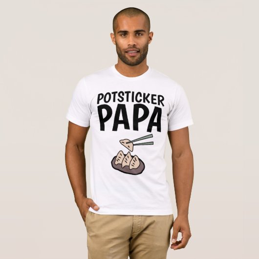 T-shirts POTSTICKER PAPA POT STICKER (Devant entier)