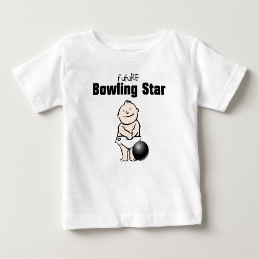 T-shirts pour bébé Bowling Star (Devant)