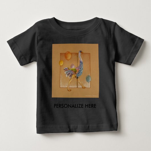T-shirts pour bébés - Carousel Lion SQ (Devant)