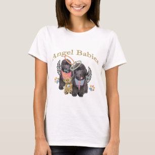 T-shirts pour bébés de l'ange de Terre-Neuve