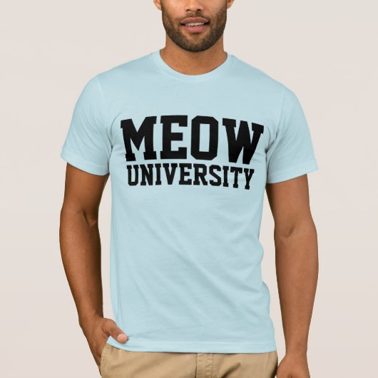 T-shirts pour chat MEOW UNIVERSITY (Devant)