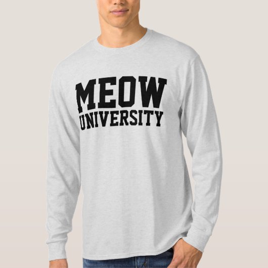 T-shirts pour chat MEOW UNIVERSITY (Devant)