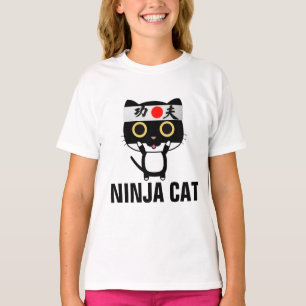 T-shirts pour chats amusants pour filles enfants N