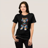 T-shirts pour chats de rue – Graphisme de chaton H (Recto plein)
