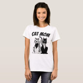 T-shirts pour dames CAT MOM (Devant entier)