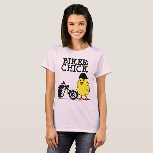 T-shirts pour dames de BIKER CHICK (Devant entier)