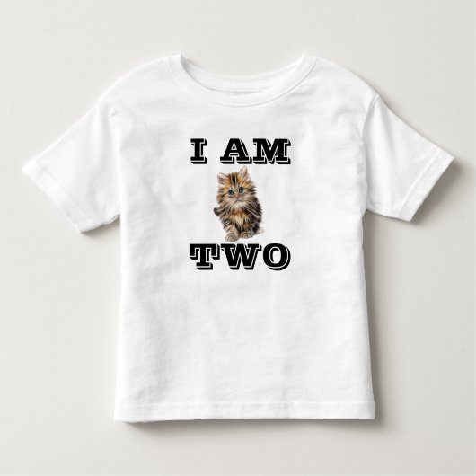 T-SHIRTS POUR ENFANTS DE LA CUISINE CAT DE 2 ANS ( (Devant)