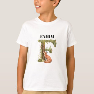 T-shirts pour enfants Design de nom d'animal à l'a