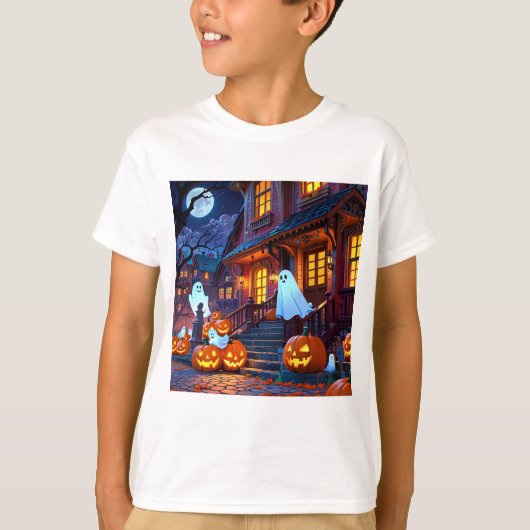 T-shirts pour enfants d'Halloween (Devant)