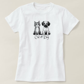 T-shirts pour femme de chat et chien
