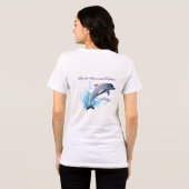 T-shirts pour femmes à marque de dauphin, tenue él (Verso intégral)