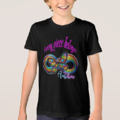 T-Shirts pour filles - Autisme Puzzle Papillon Des (Recto)