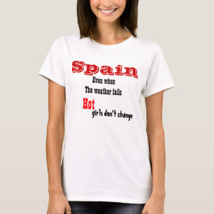 t-shirts pour filles chaudes d'espagne