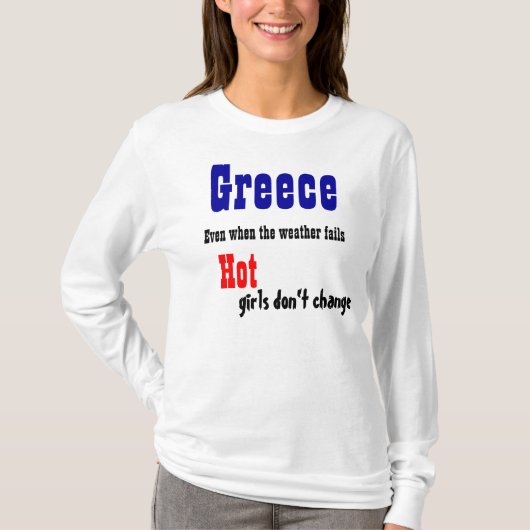 T-shirts pour filles chaudes en Grèce (Devant)