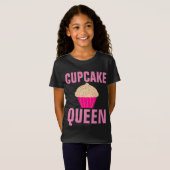 T-shirts pour filles CUPCAKE QUEEN (Devant entier)