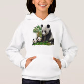 T-shirts pour filles Panda Bears (Devant)
