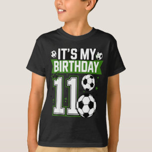 T-shirts pour garçon d'anniversaire 11 Football C'