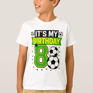 T-shirts pour garçon d'anniversaire 8 Football C'e