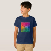 T-Shirts pour garçons Ajouter une image Photo Modè (Devant entier)