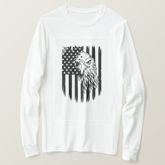 T-shirts pour hommes avec impression d'aigle (Design devant)