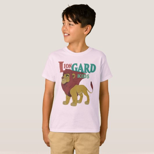 t-shirts pour les enfants de garde de lions, T-shi (Devant entier)